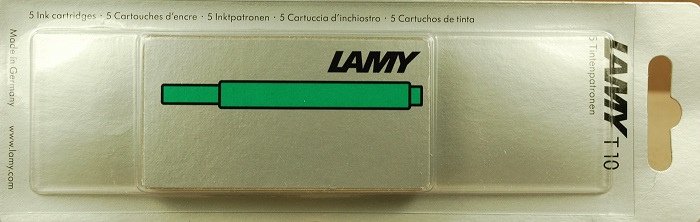 Ink: LT10GR: Lamy: Ink Cartridge--Green