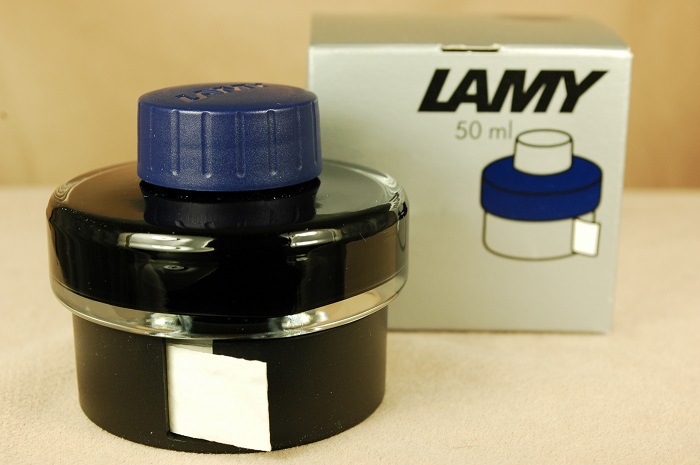 Ink: LT52BLBK: Lamy: 50ml Ink Bottle--Blue/Black