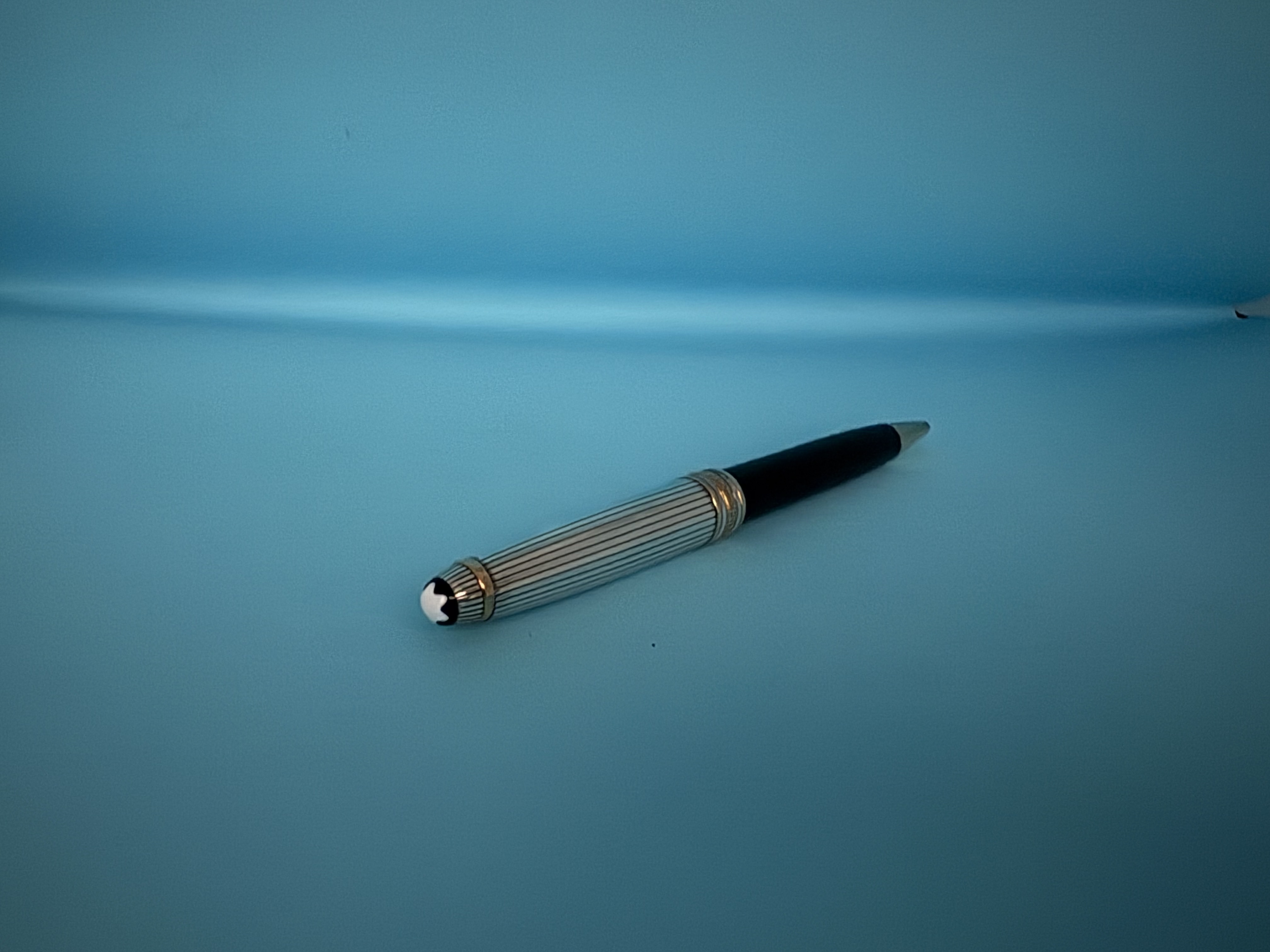 Pre-Owned Pens: : Mont Blanc: Meisterstuck 164DS Solitaire Doue Sterling Silver Ballpoint Pen