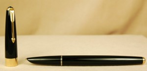 Sleek black elegance is breath-taking in this seemingly new old stock Parker 17.