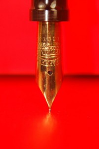 Sheaffer's early nibs of the 1920s featured heart-shaped breather holes. Who says fountain pens aren't romantic.