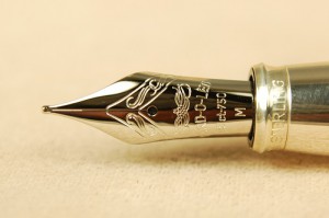 This is the incredible 18k white gold nib from the Yard-O-Led Astoria. It is one of many great NEW pens you will find on our New Pens pages, now that we are an authorized dealer for Lamy and Yard-O-Led.