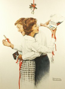 With their passion for Parker overriding their desire to kiss under the mistletoe, clearly painter Norman Rockwell understood the obsession of pen collectors around the world. Happy Holidays!