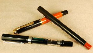 I loved finding these great pens at the Atlanta Pen Show in 2016: a Pelikan 800, a Dunn Pen and a Twsbi Eco. Each is an absolute treat with which to write.