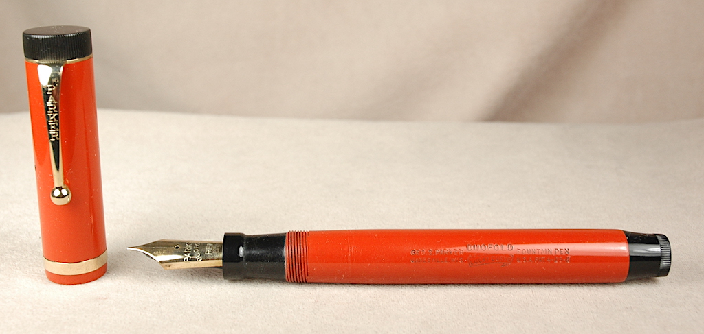 Parker Duofold Classic Big Red CT Fountain Pen, USA
